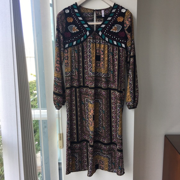 Xhilaration - Long Sleeve Embroidered Maxi Dress - Picture 5 of 8